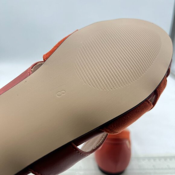 YDN Brown Braid Pumps Cutout Sandals Slip On Flats Peep Toe Party Dressy Prom - Picture 6 of 8